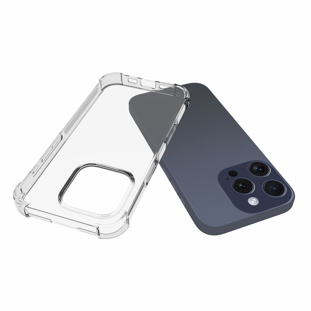 iPhone 16 Pro Gummi Hülle Case Slim Design mit Air Cushion Fallschutz - Transparent