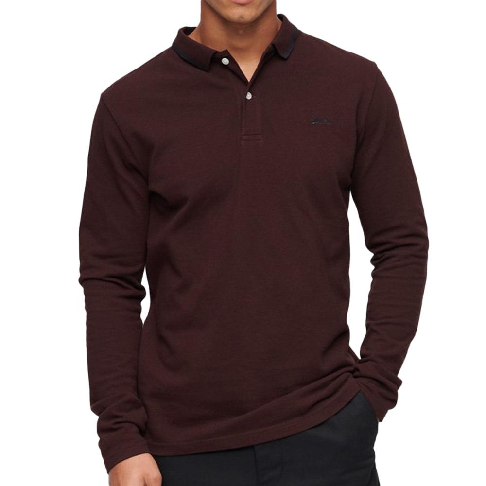 Superdry Polo Bordeaux Homme Superdry Vintage