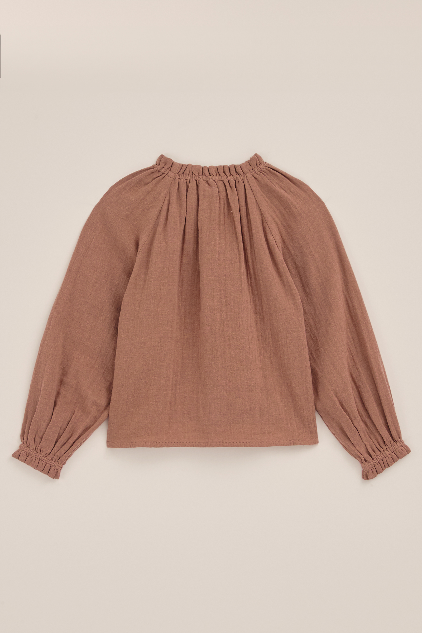 Meisjes katoenen blouse WE Fashion Bruin