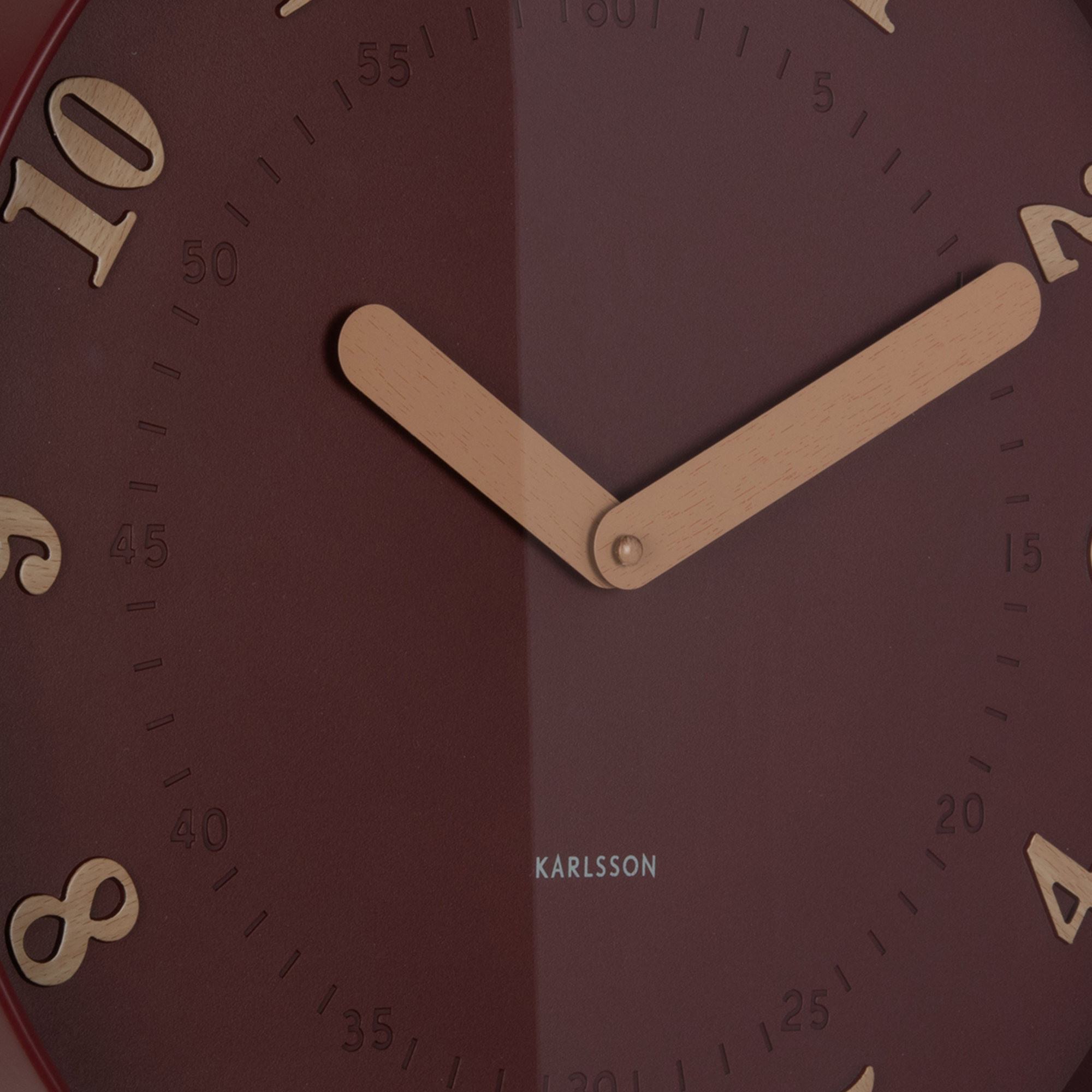 Wandklok Amena Bordeaux