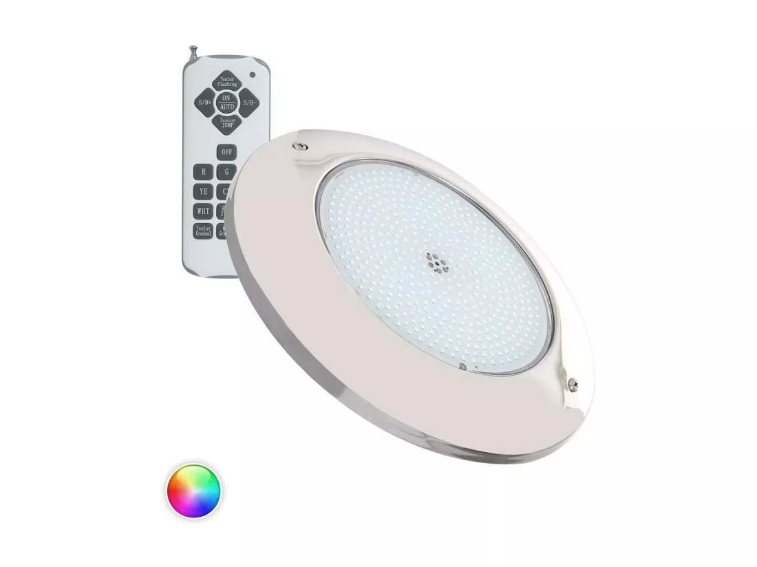 Spot LED Piscine en Saillie Inox RGB Submersible 12V AC IP68 35W Non RGB