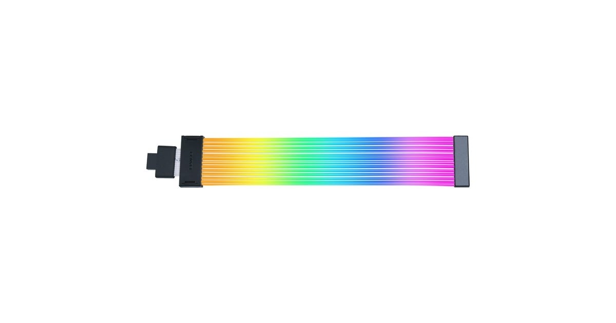 Lian LiStrimer Wireless PW16-121W - 12V-2x6 Wide GPU verlengkabel  (0,34 meter, RGB leds)