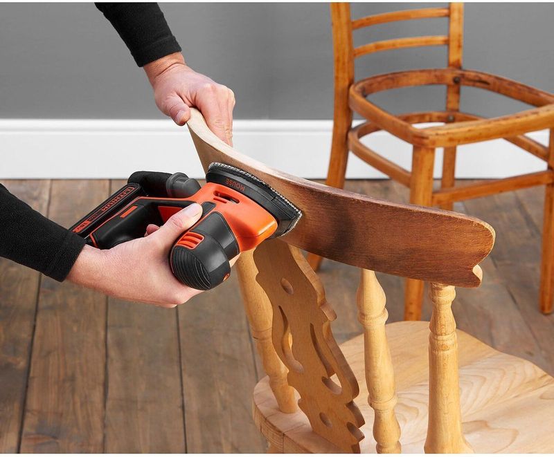 BLACK+DECKER 18V Mouse Detailschuurmachine - Accu - Zwart - Lithium-Ion
