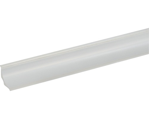 Witte kooflijst 27x27x2400 mm