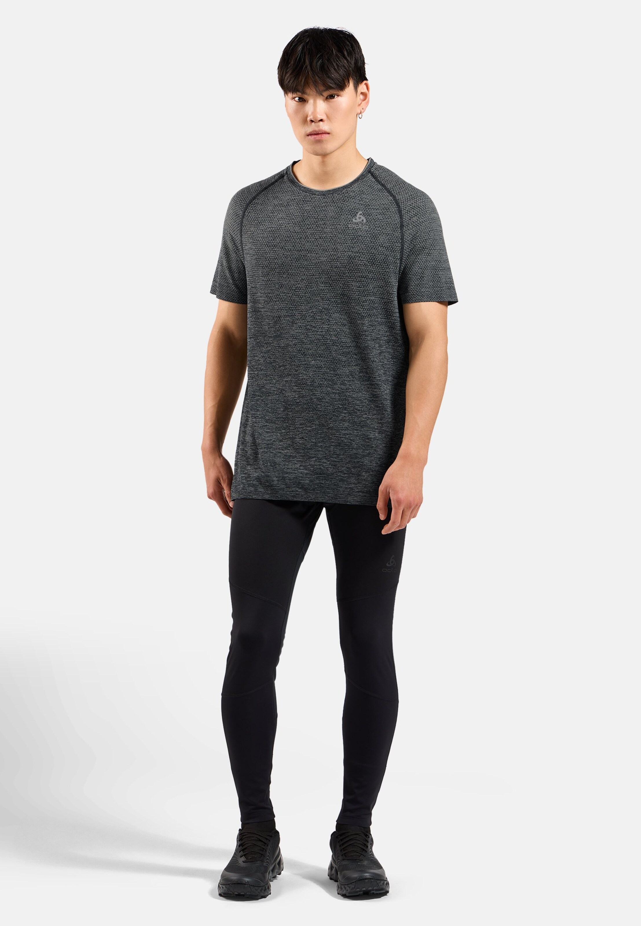 Essentials Seamless Laufshirt in grey melange