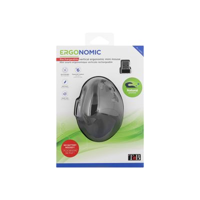 T'nB Ergo Line Mini - souris sans fil ergonomique - noir