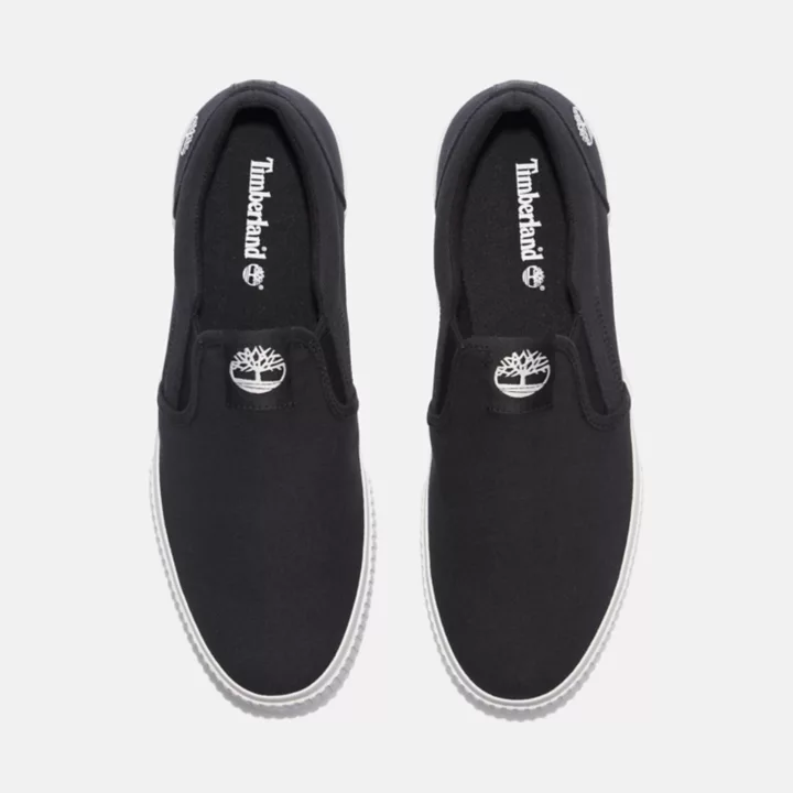 Basket basse sans lacets Mylo Bay pour homme en noir