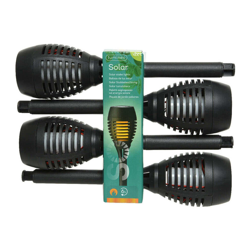 Lumineo Tuinsteker Decoratief - 4-pack - Solar tuinverlichting