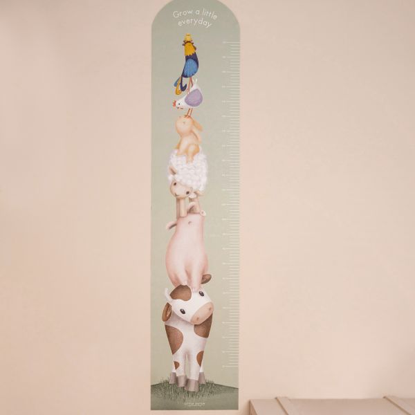 Little Dutch Muursticker Groeimeter Little Farm