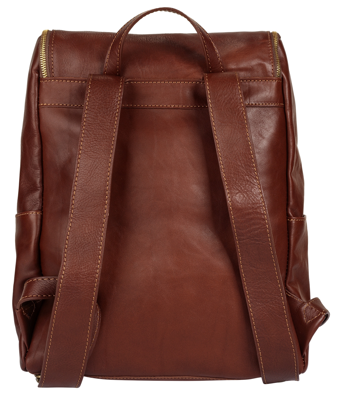 Piké Laptoprucksack echt Leder, Made in Italy