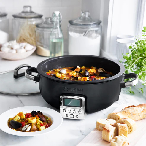 GreenPan Elite Omnicooker Zwart