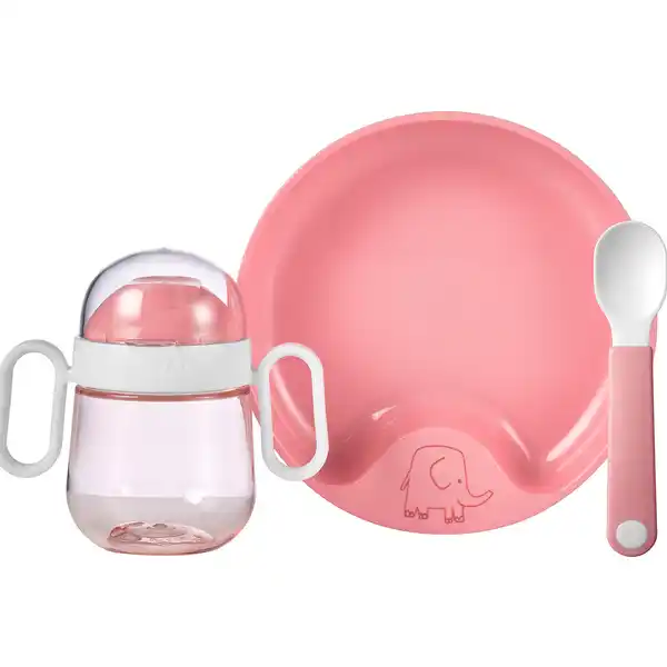 Babygeschirrset Mio Deep Pink 3-teilig