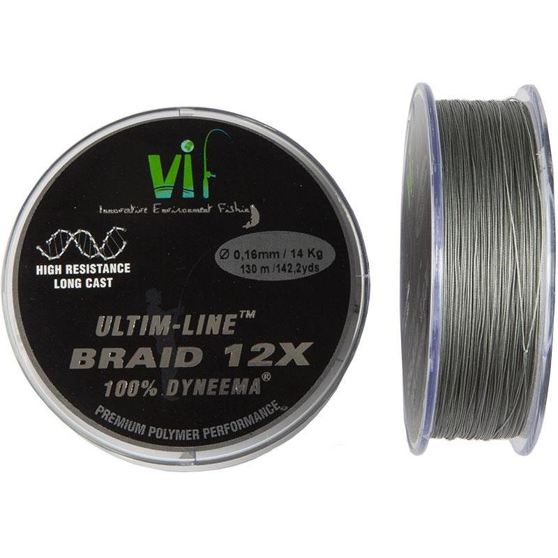 Tresse Need2fish Ultime Line 12 Brins - Gris - 130M
