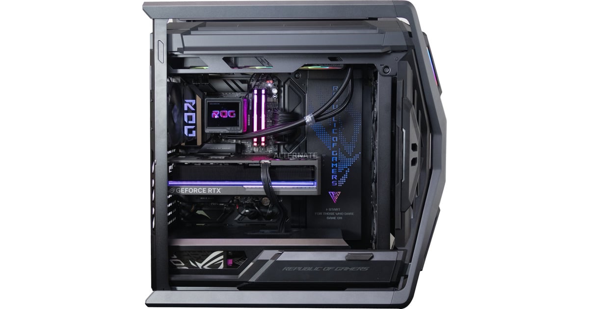 ALTERNATERyzen 9 - RTX  5090 Gaming pc Powered by ASUS  (Zwart | R9 9950X3D | RTX 5090 | 64 GB | 4 TB SSD)