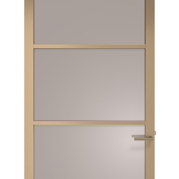 Arne & Bodil binnendeur ABE100 brons glas - metallic brons staallook afwerking