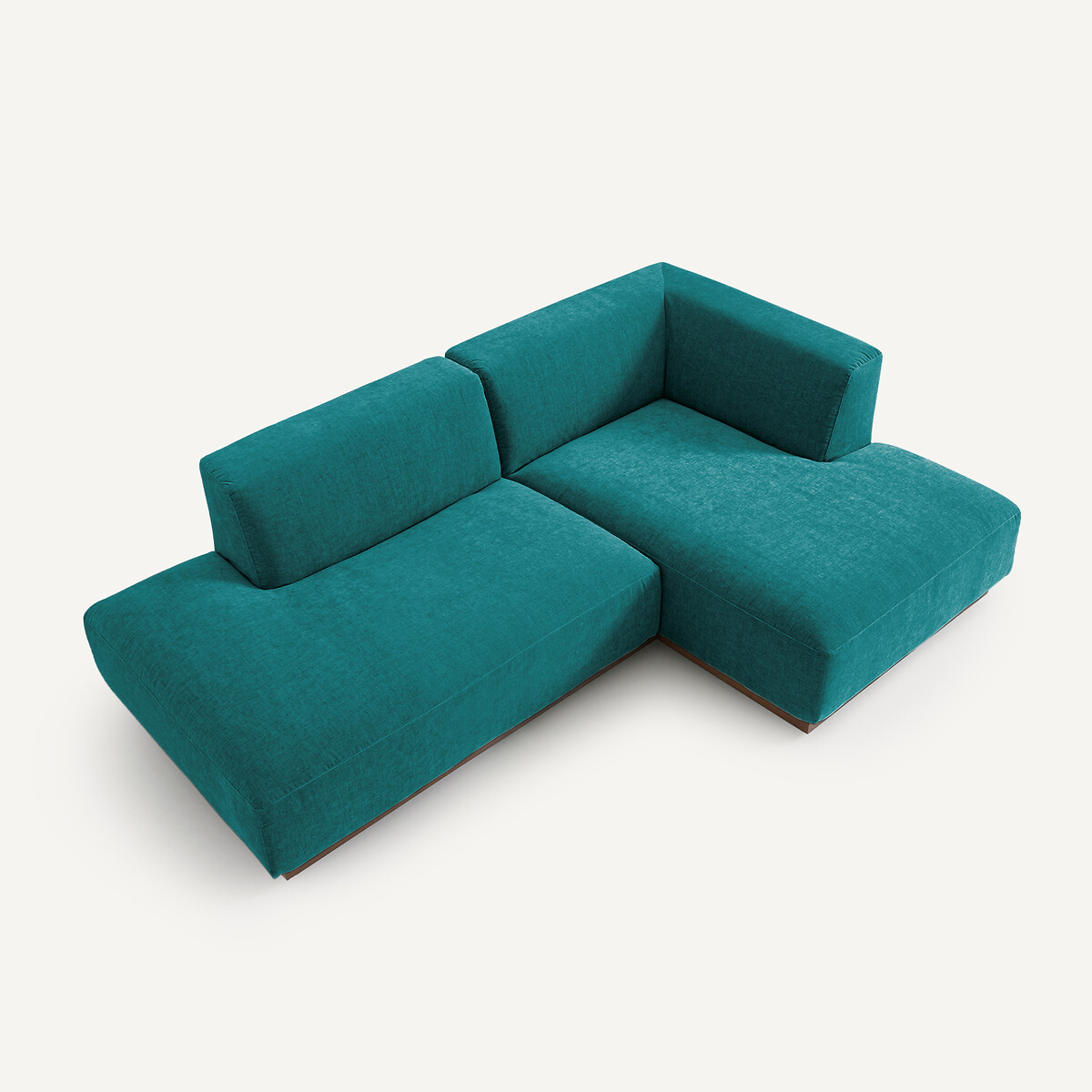 AM.PM<br>Sofá de canto direito em veludo chenille, Jacopo