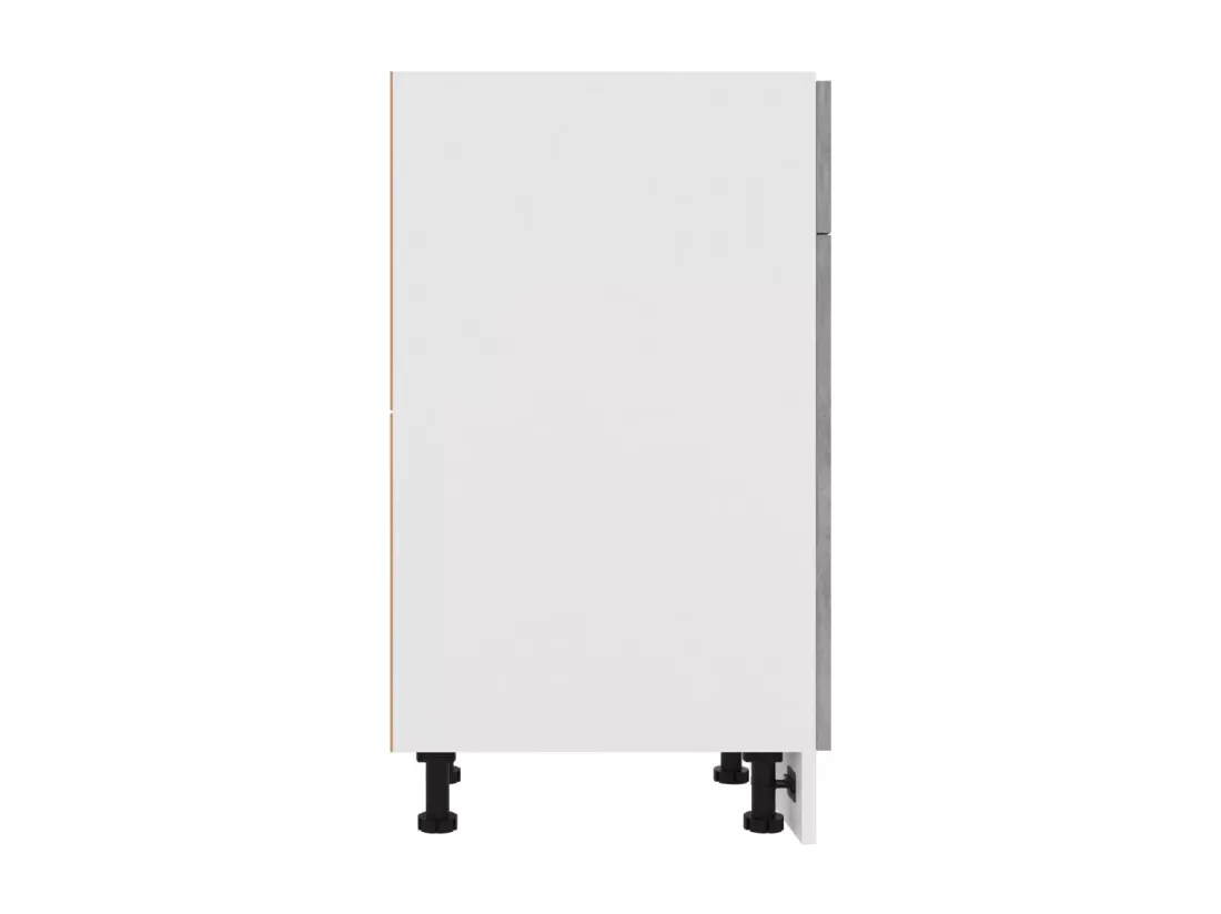 Armoire de plancher à tiroir Gris béton Bois d’ingénierie