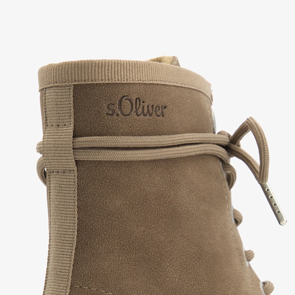 s. Oliver dames veterboots taupe