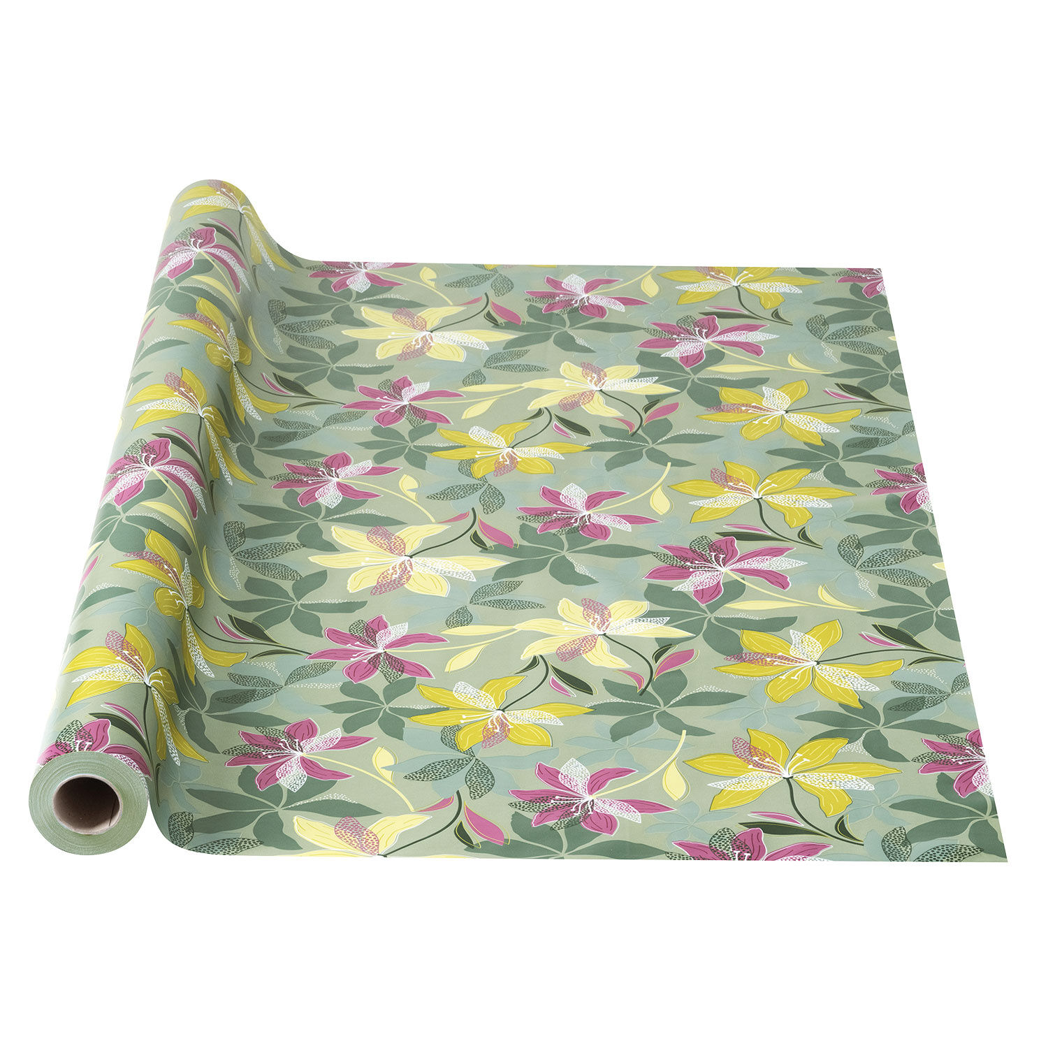 Vinyl-Tischdecke mit schönem Blumenprint