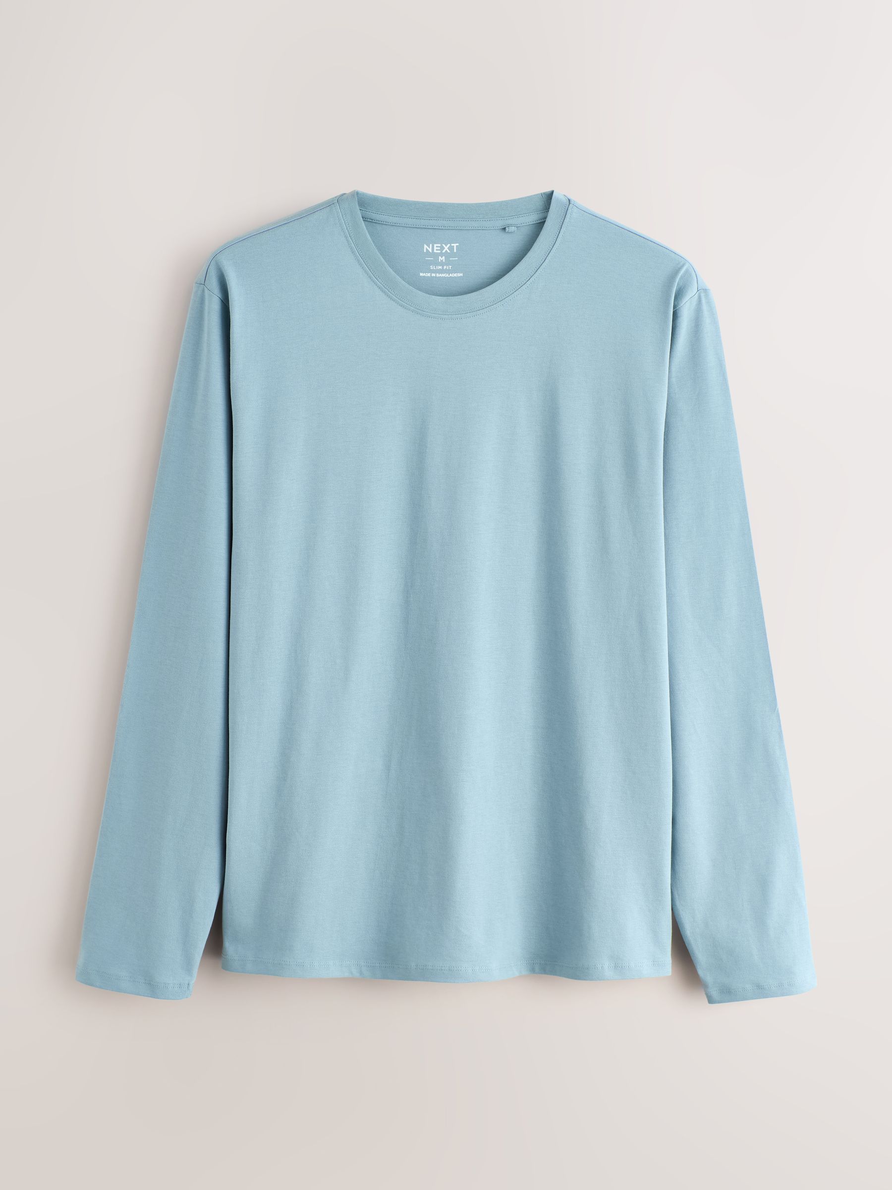 Blauw - Set van 5 T-shirts met lange mouwen en laagjes