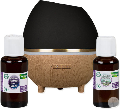 Phytosun  3En1 Diffuseur D'Huiles Essentielles + Complexe Respiratiore 30ml + Complexe Sommeil 30ml