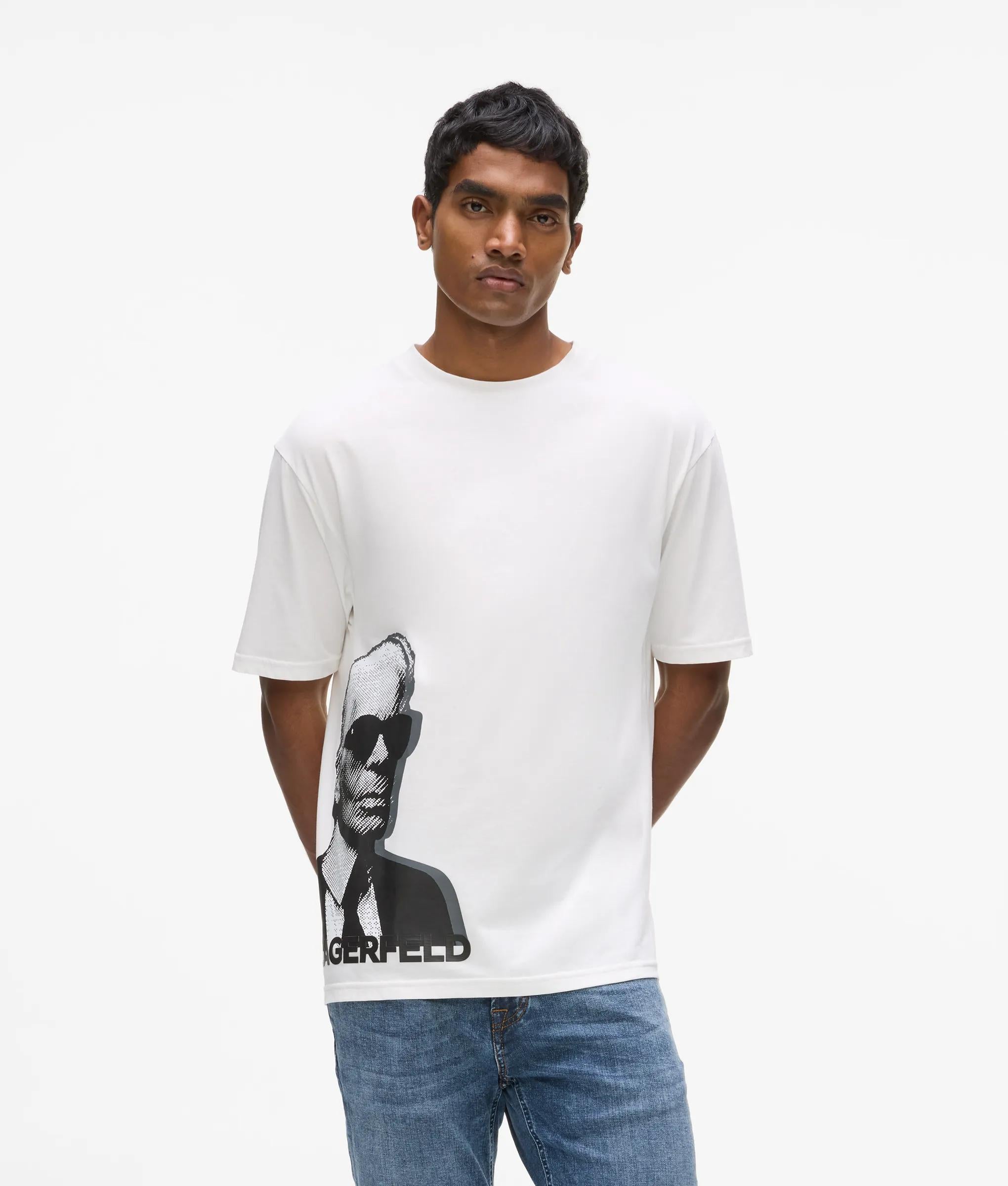 T-shirt met Karl-print