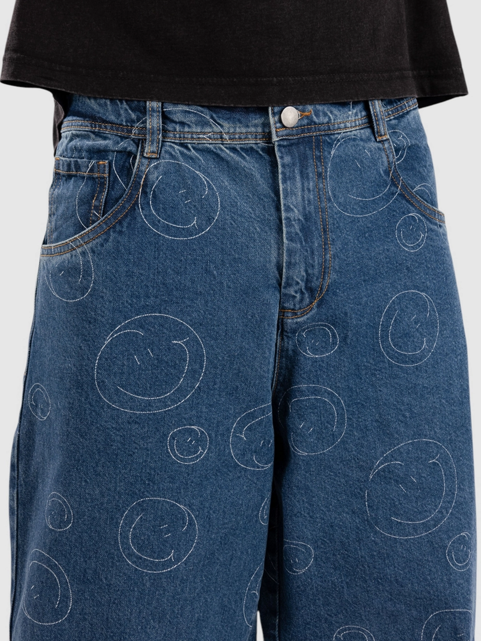 Blue Tomato Smiley Denim Jeans smiley denim