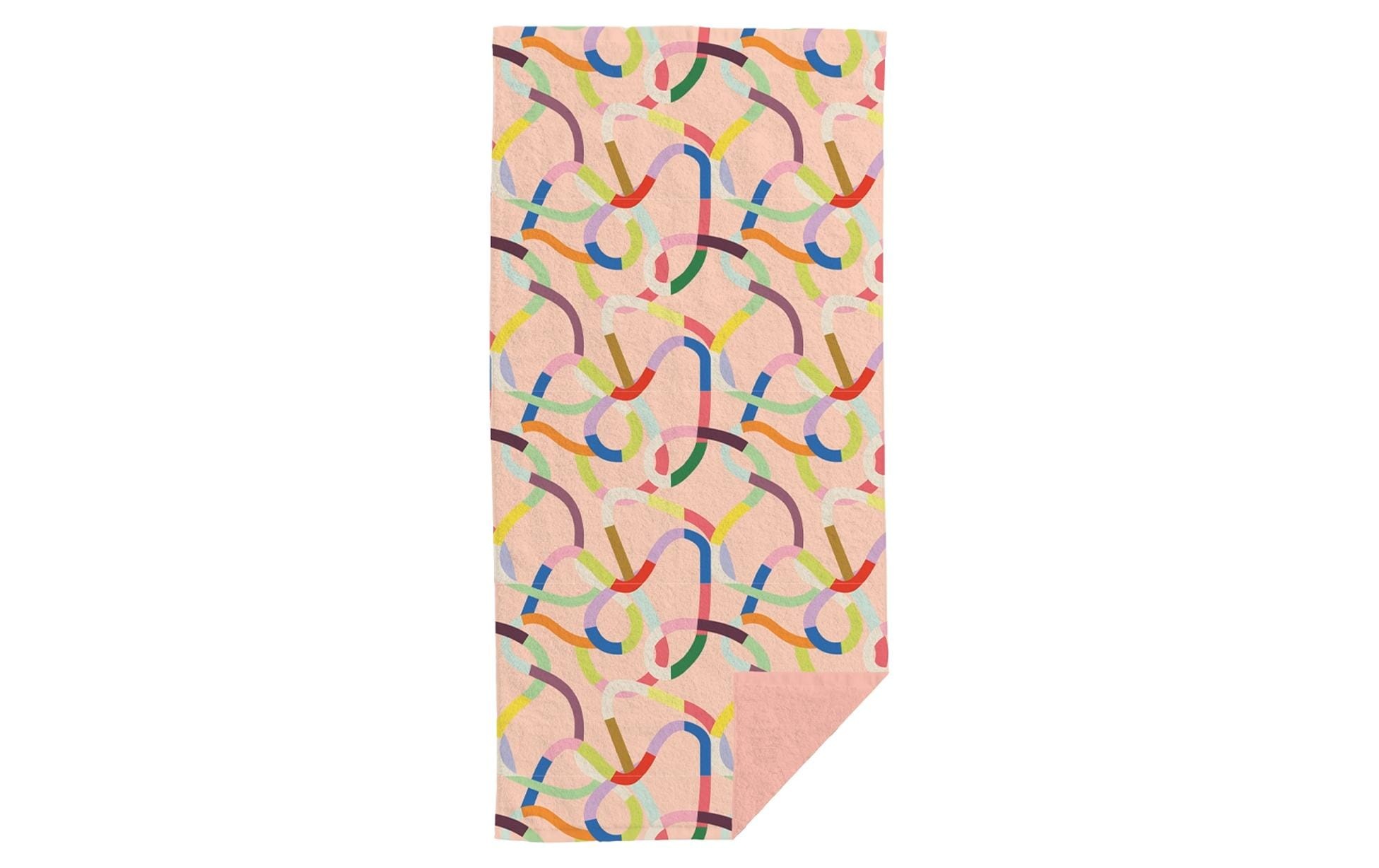 Badetuch »Chic Mic Badetuch Colourful waves 90 x 180 cm« Strandtuch