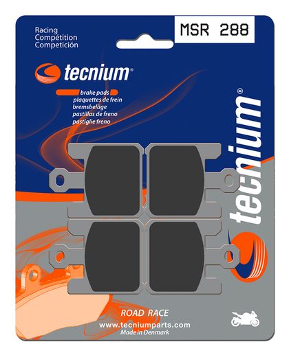 Plaquettes de freins Tecnium Racing métal fritté - MSR288