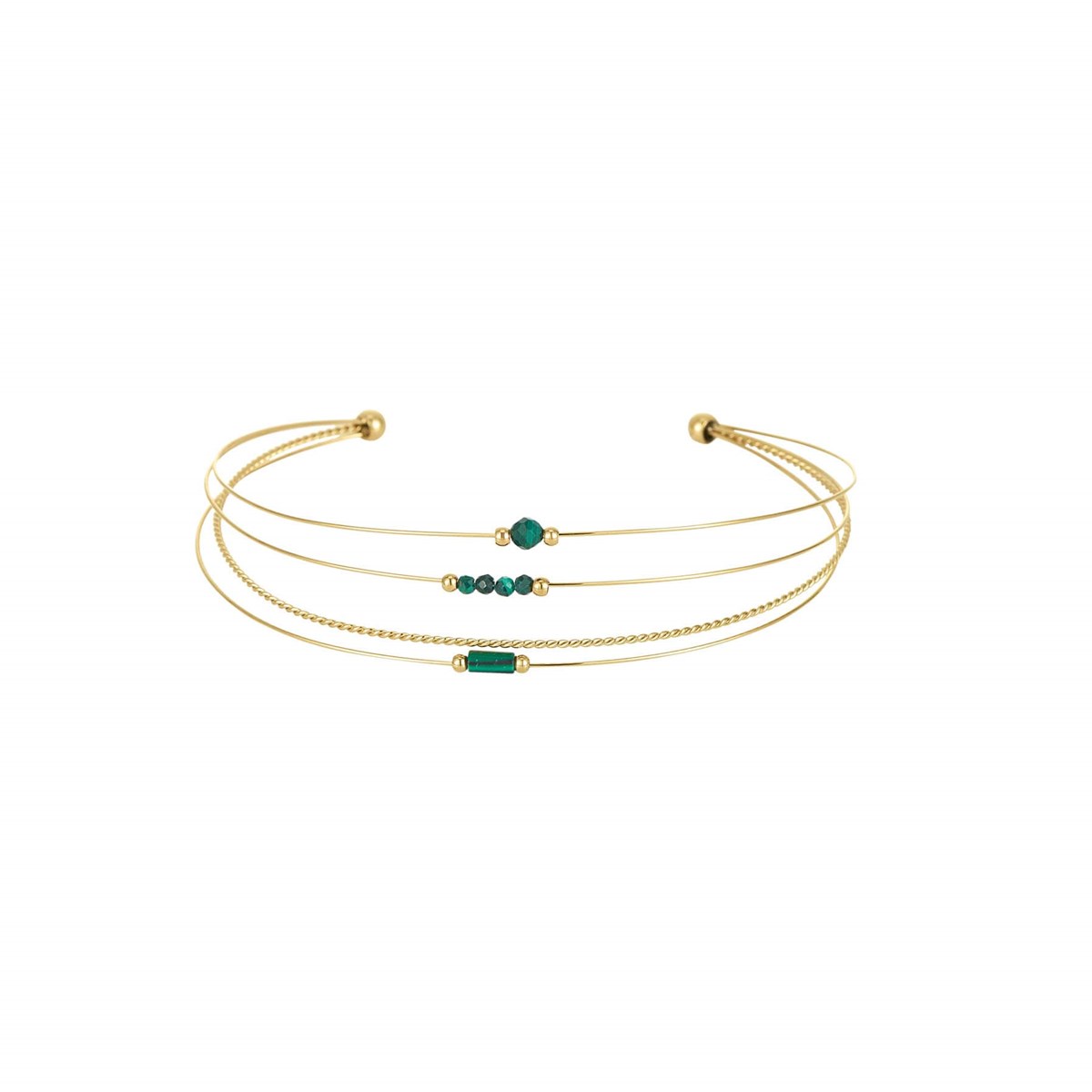 Jonc Isa Pierres Malachite