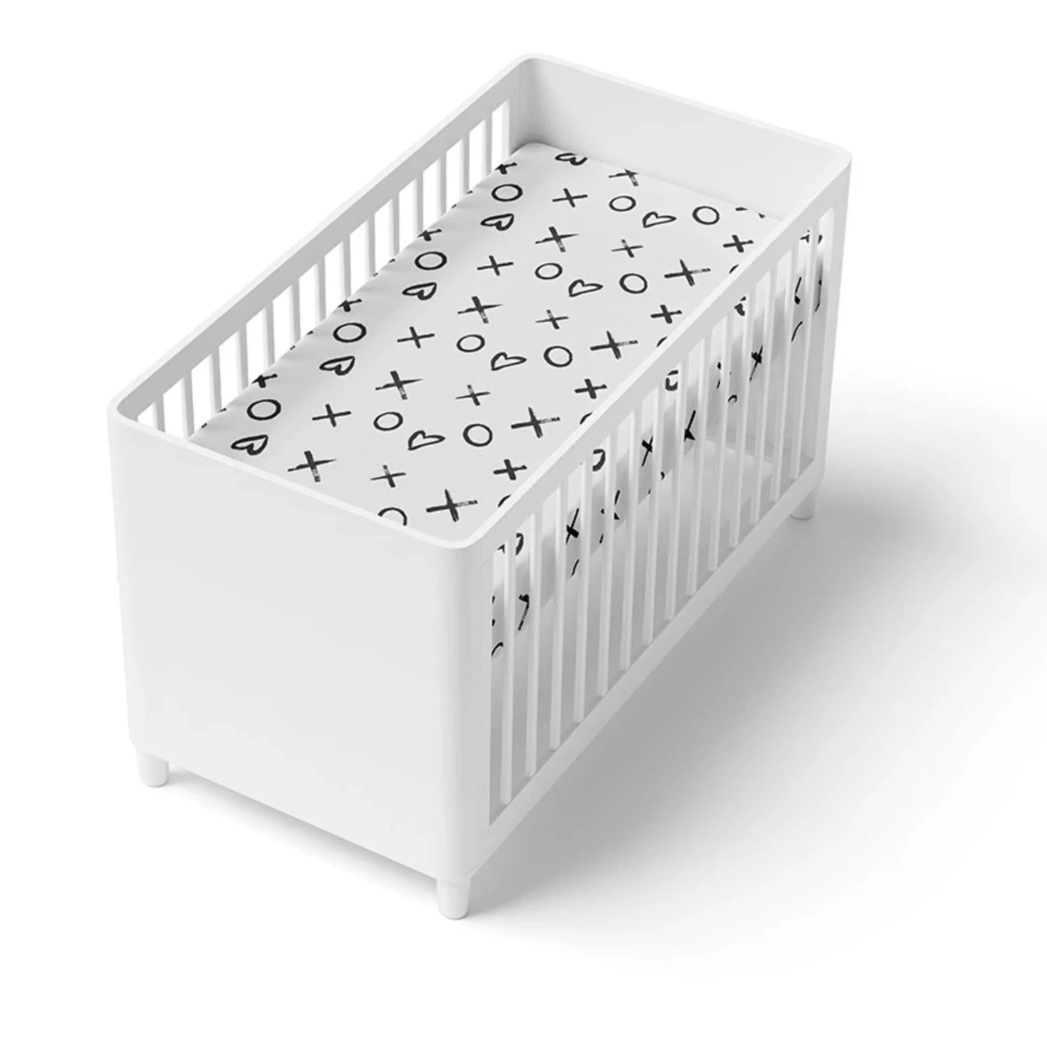 Kushies Drap Contour pour Lit de Bébé - Flanelle XO