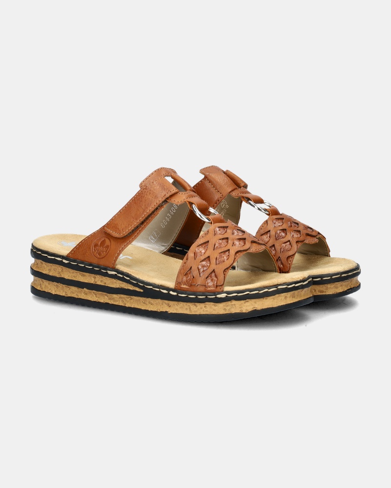 Rieker Slippers  - cognac