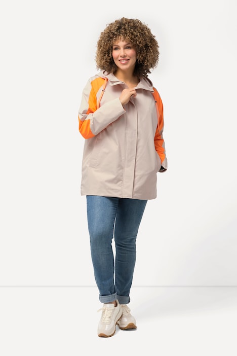 HYPRAR Jacke, wasserabweisend, Kapuze, Saumband