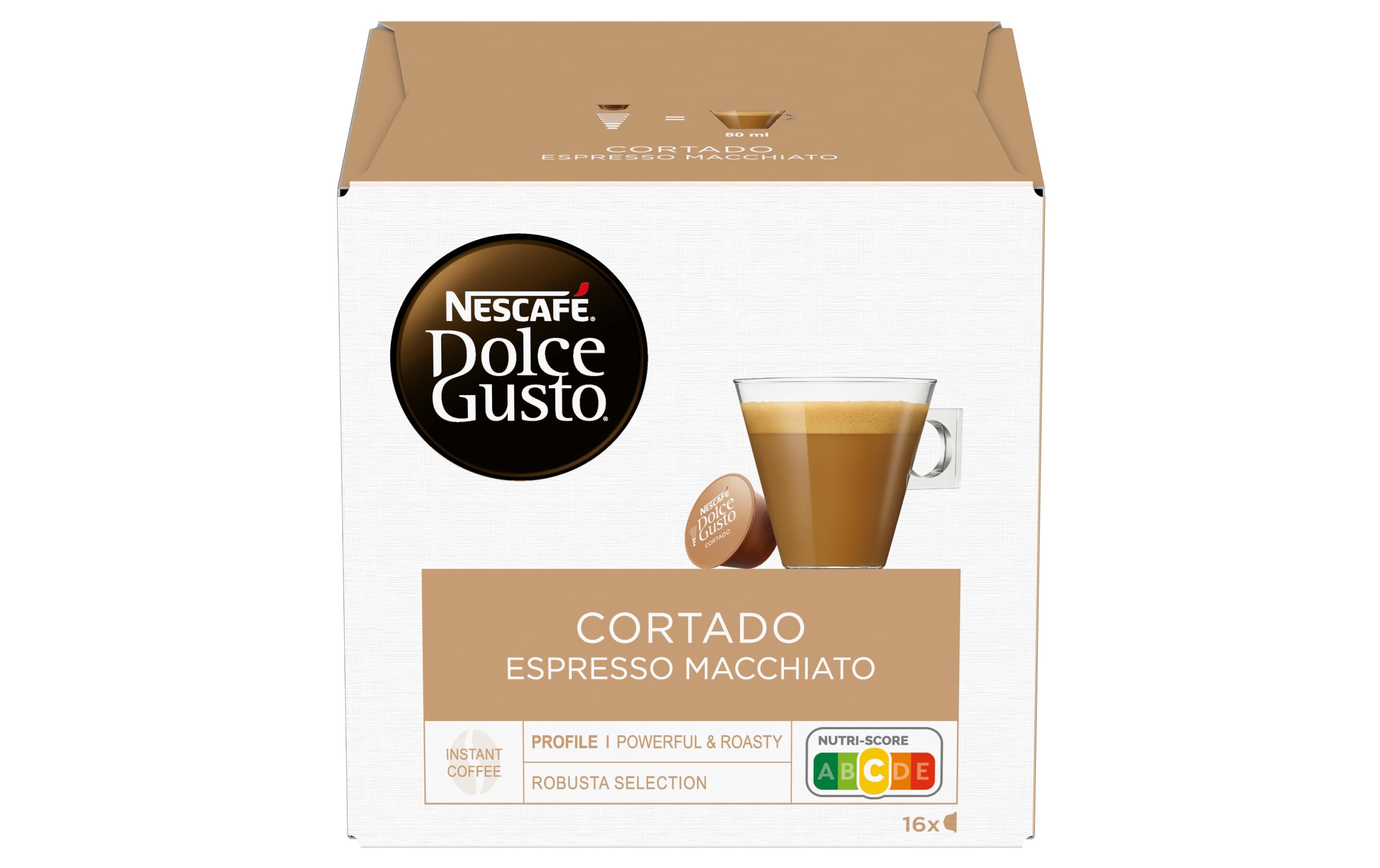 Kaffeekapseln Dolce Gusto Cortado Macchiato 16 StückKaffeeportionen für das Dolce Gusto System