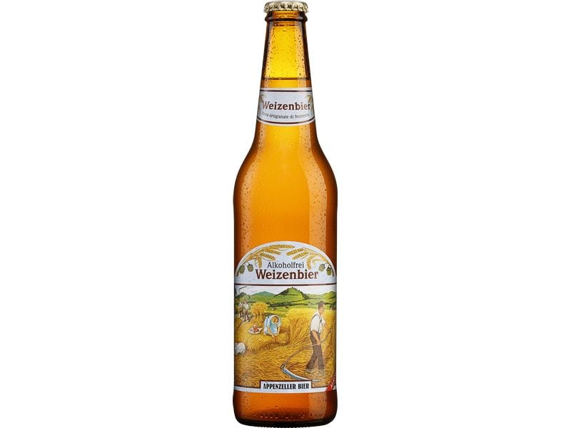 Appenzeller Bier Weizenbier alkoholfrei 4 x 0.5 l Schweizer Weissbier ohne Alkohol