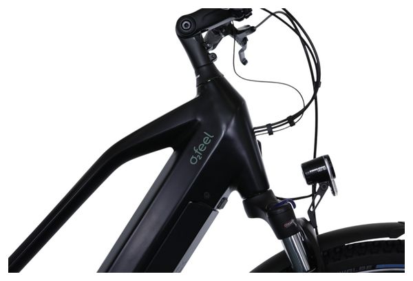 VTC Électrique O2 Feel iSwan Explorer Mid 6.2 Shimano Alivio 9V 540 Wh 27.5'' Noir Intense