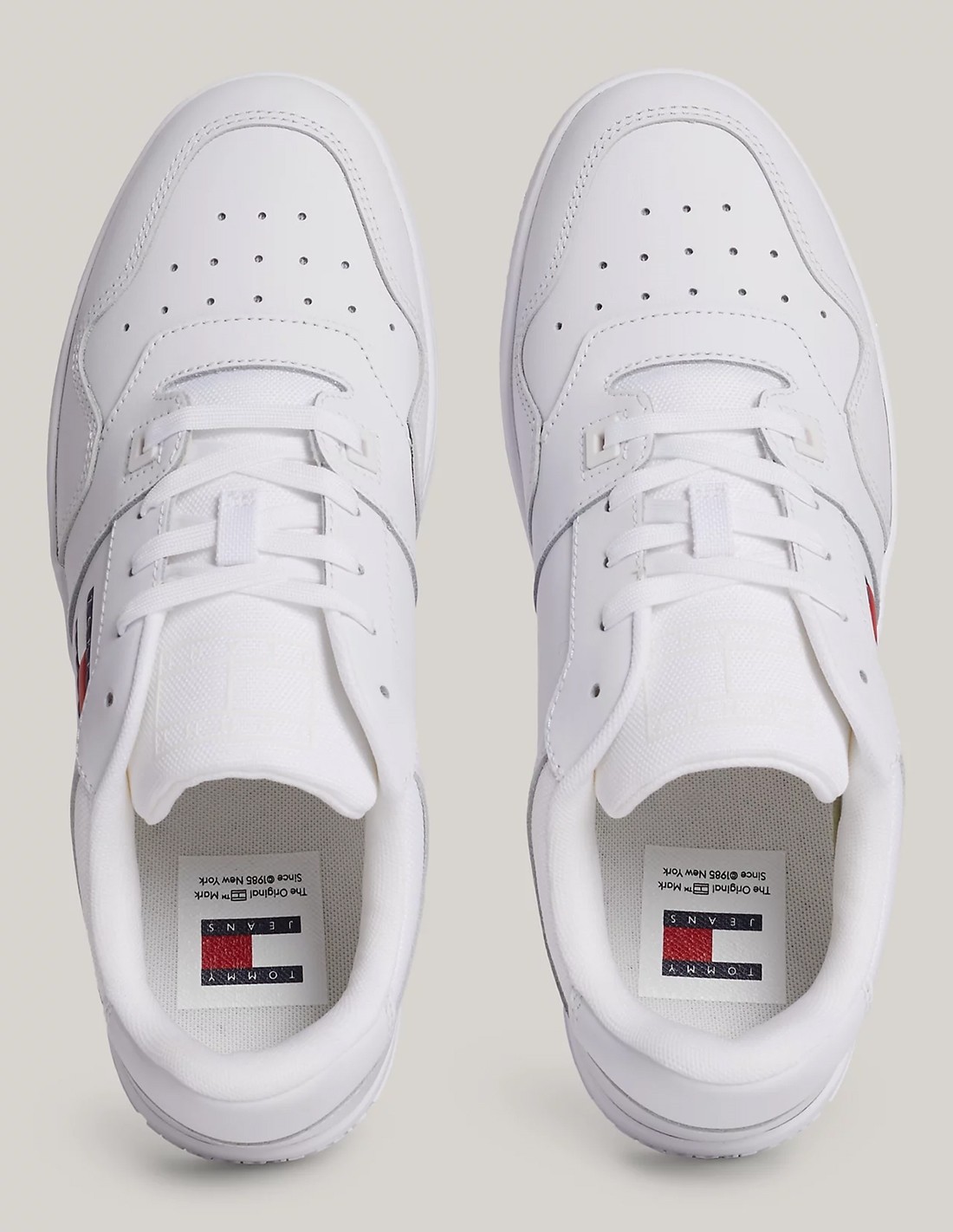 tommy hilfiger Baskets de ville Homme Tjm Retro Basket Ess Cuir Blanc
