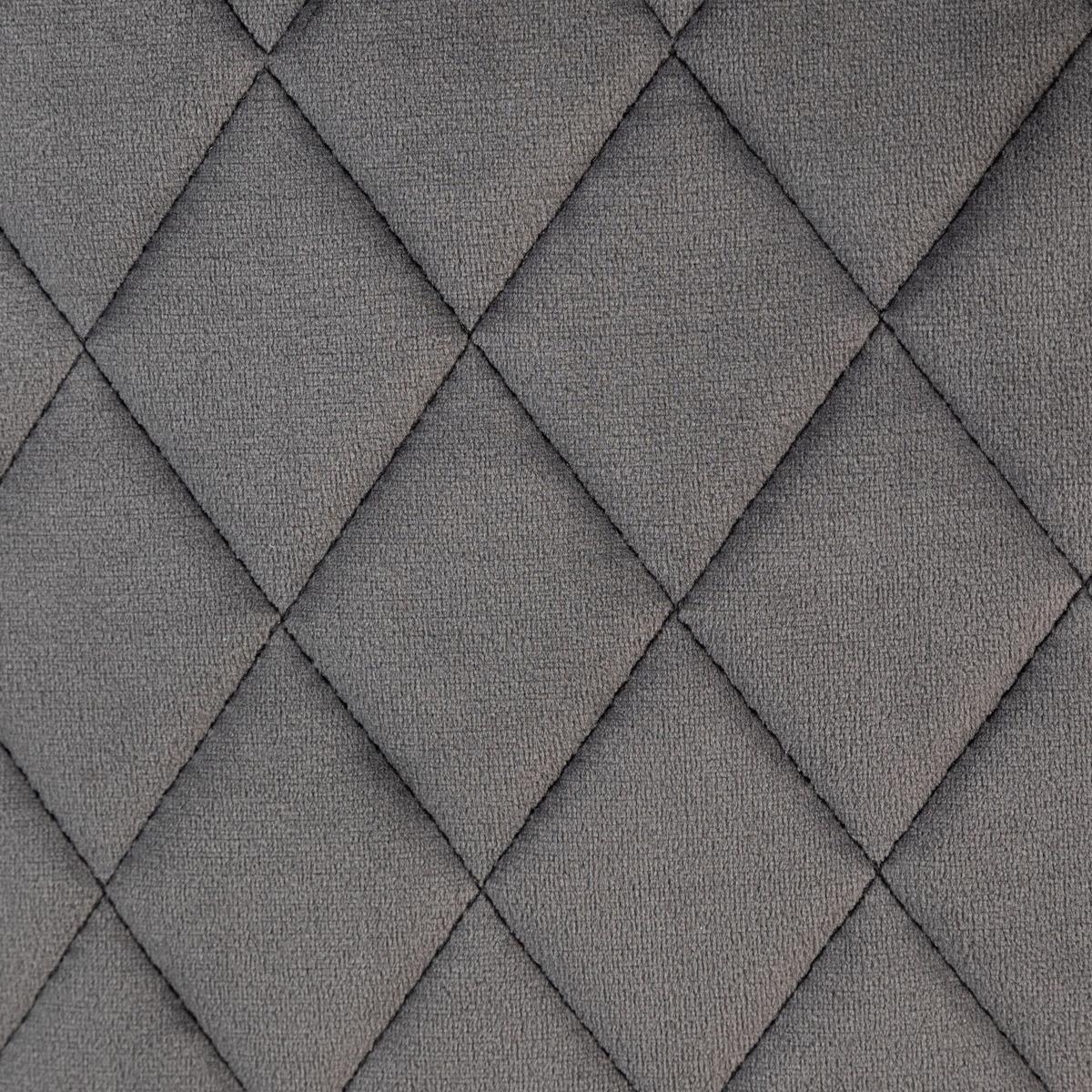 FAUTEUIL DE BAR MARLO VELOURS GRIS