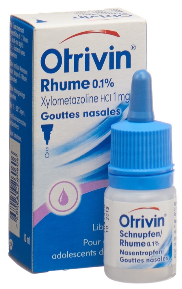 OTRIVIN Schnupfen 0.1 %<br>10 ml, Flasche, Nasentropfen, Lösung