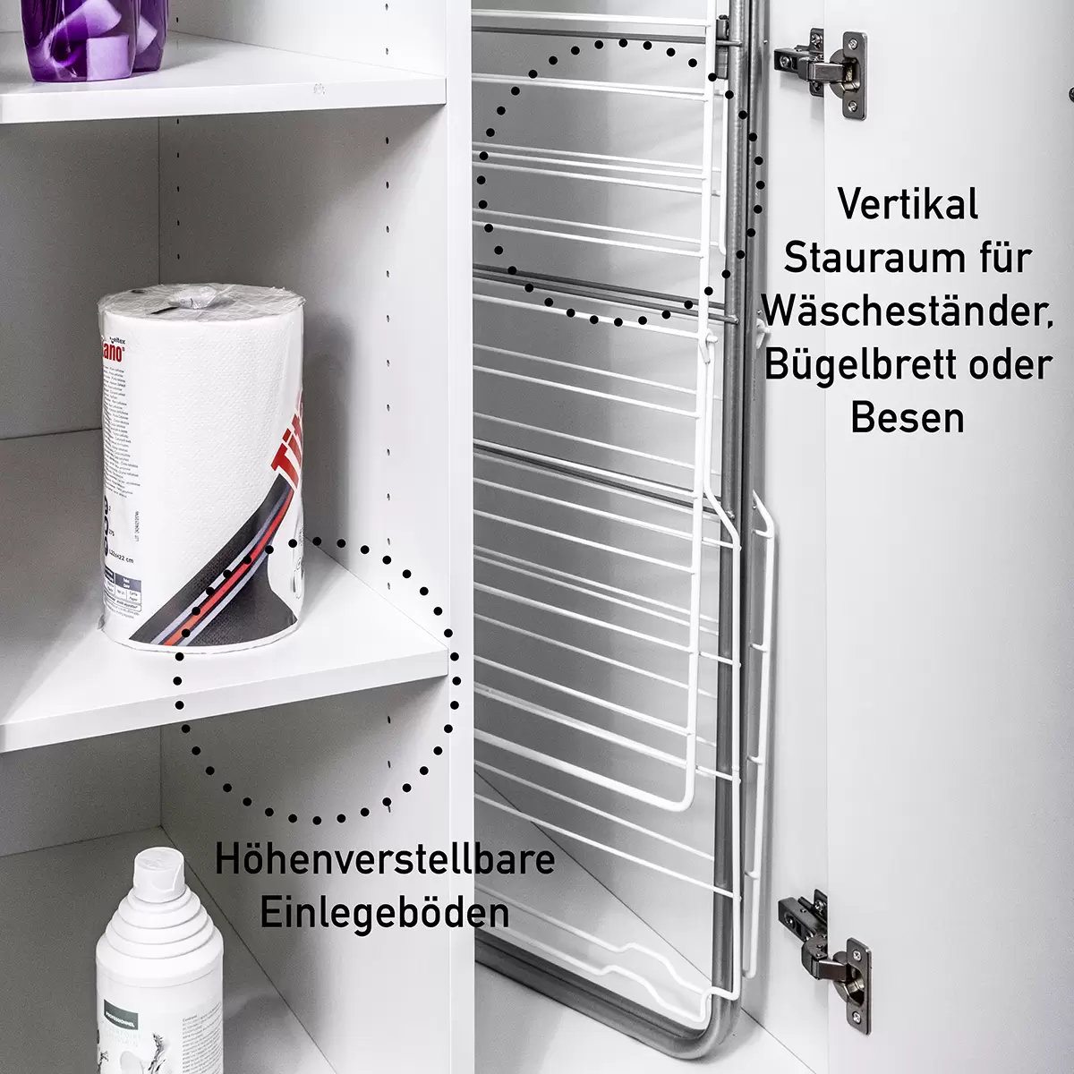 Haushaltsschrank Galleria Bianco weiss