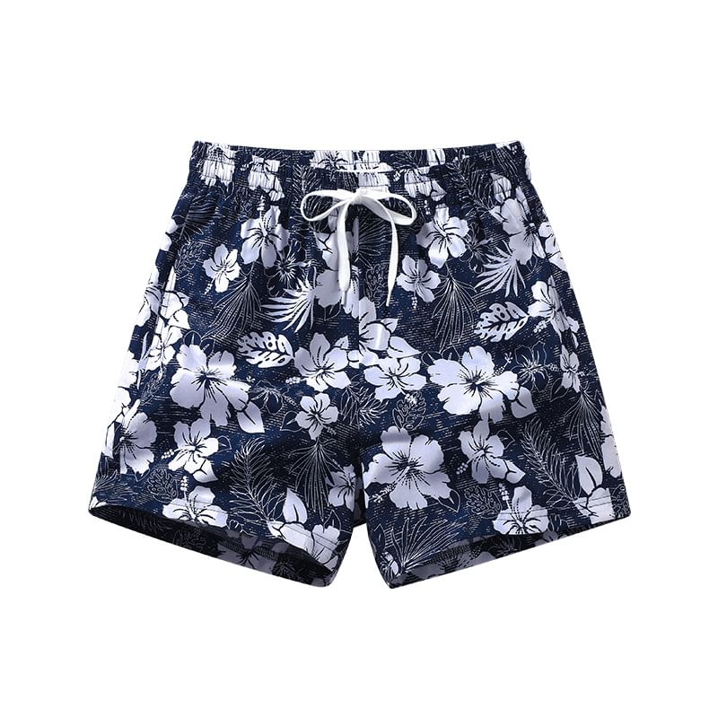 Stone Leo - Shorts met trekkoord en print