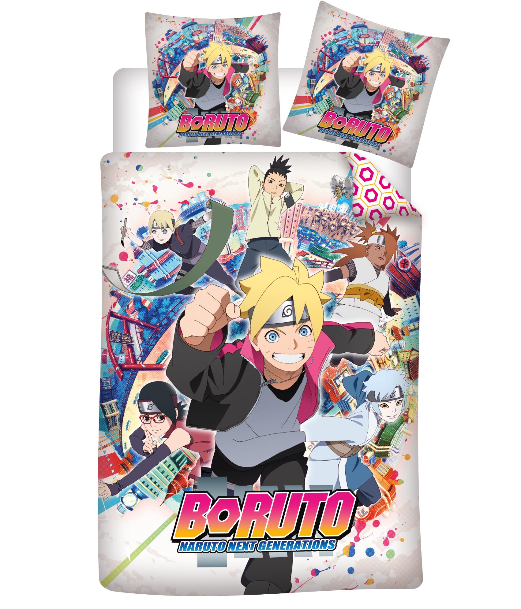 HOUSSE COUETTE 140X200CM ET 63X63CM BORUTO