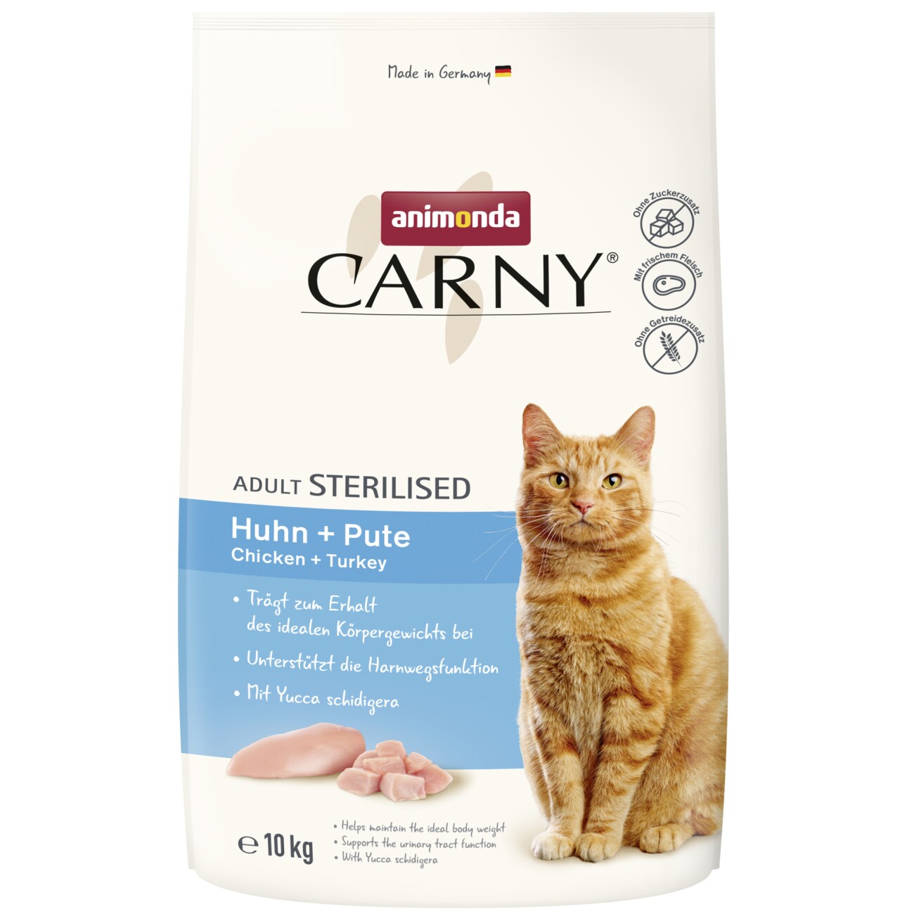animonda Carny Trockenfutter Katze, Adult, Sterilised, Huhn und Pute 10 kg