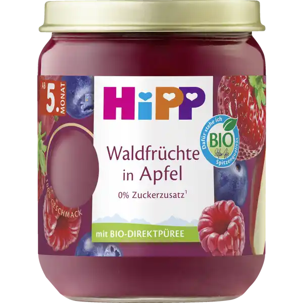 Bio Waldfrüchte in Apfel