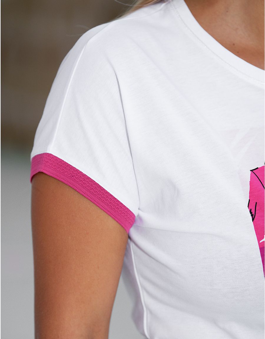 T-shirt 100% coton sequin