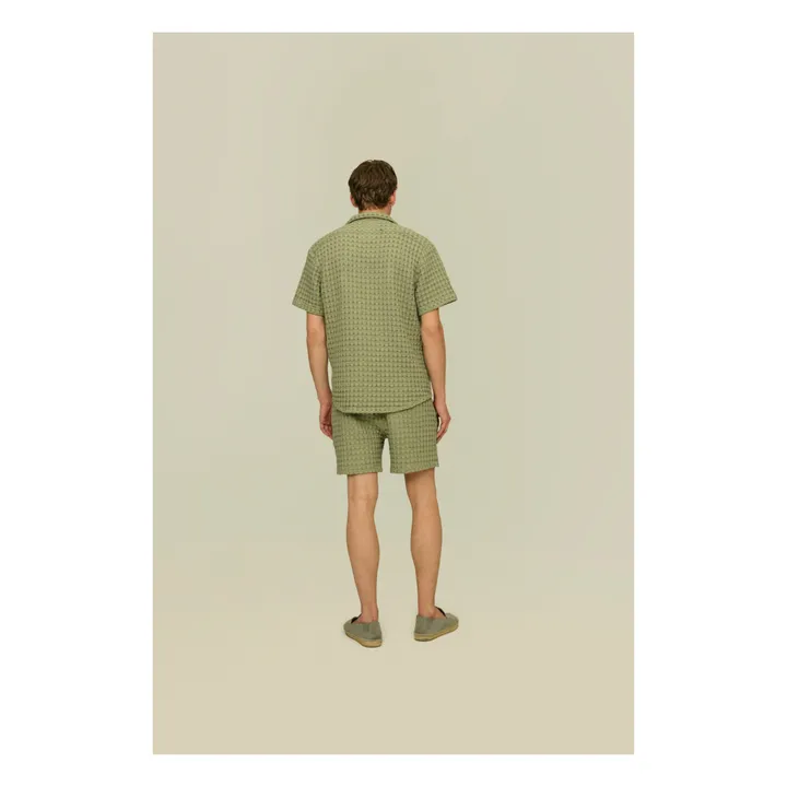 OAS Chemisette Cuba Waffle | Vert olive
