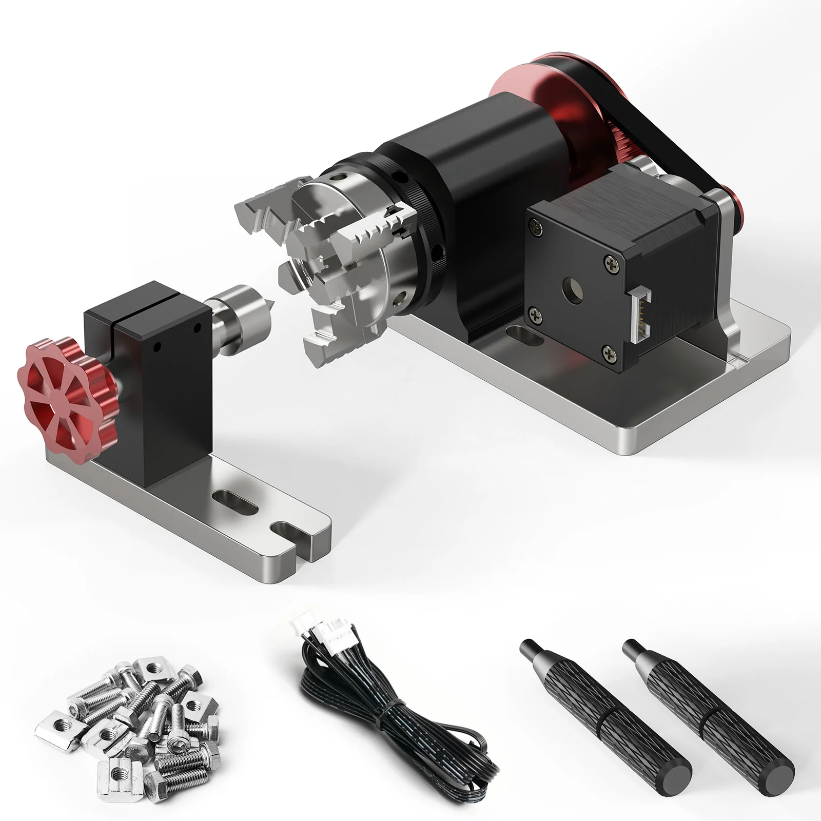 Twotrees  CNC Rotary Module Kit    Vierachsiges CNC-Rotationsmodul für Two Trees Fräsmaschinen