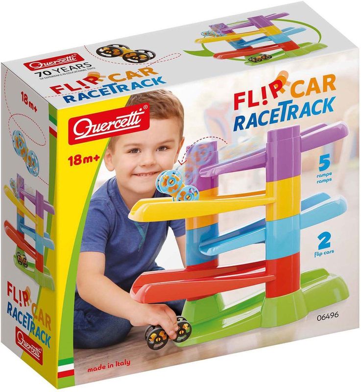 Quercetti - Racebaan - 7 Dlg - Creatief Speelgoed - Motorische Vaardigheden