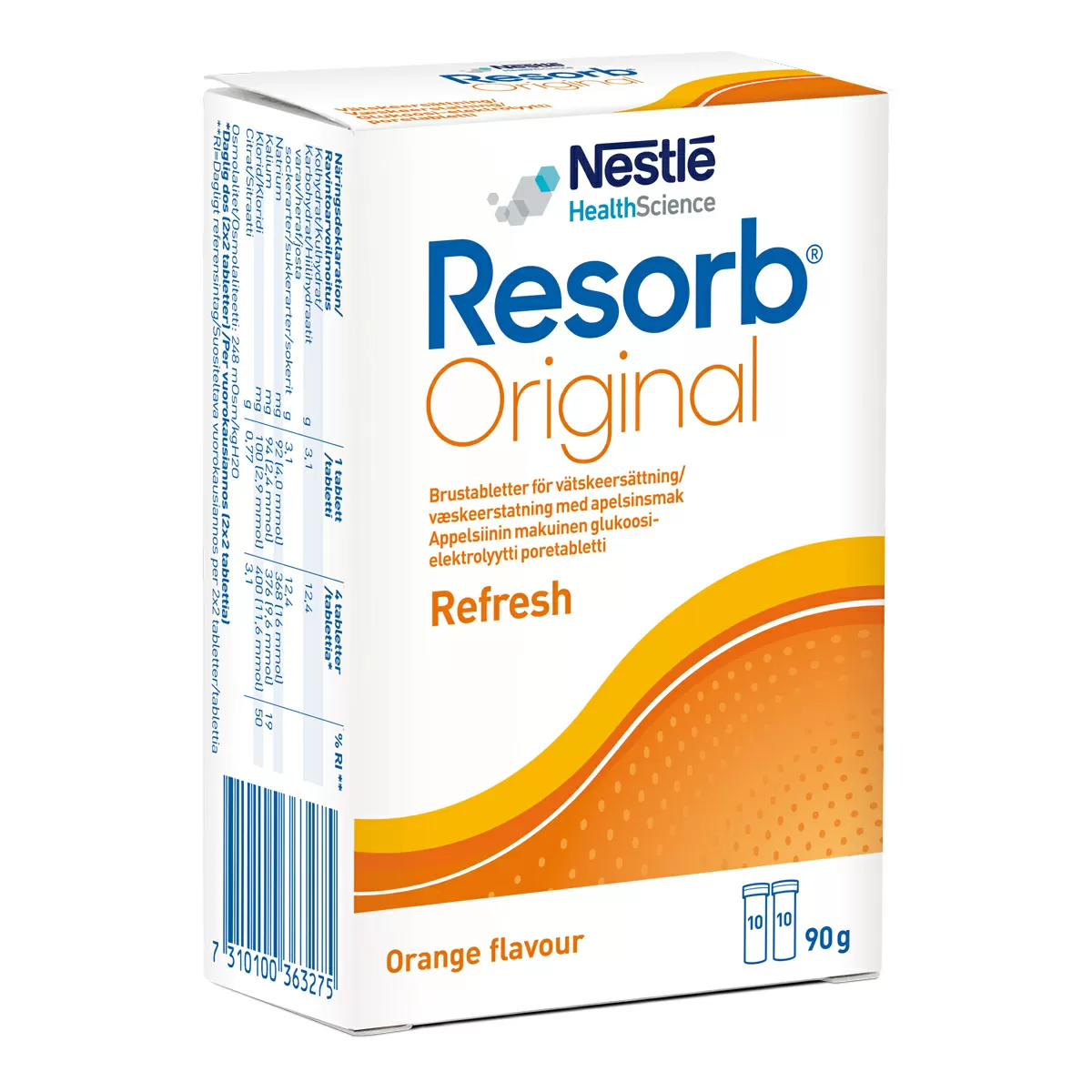 Resorb Original Appelsin - 2 x 10 brusetabl.