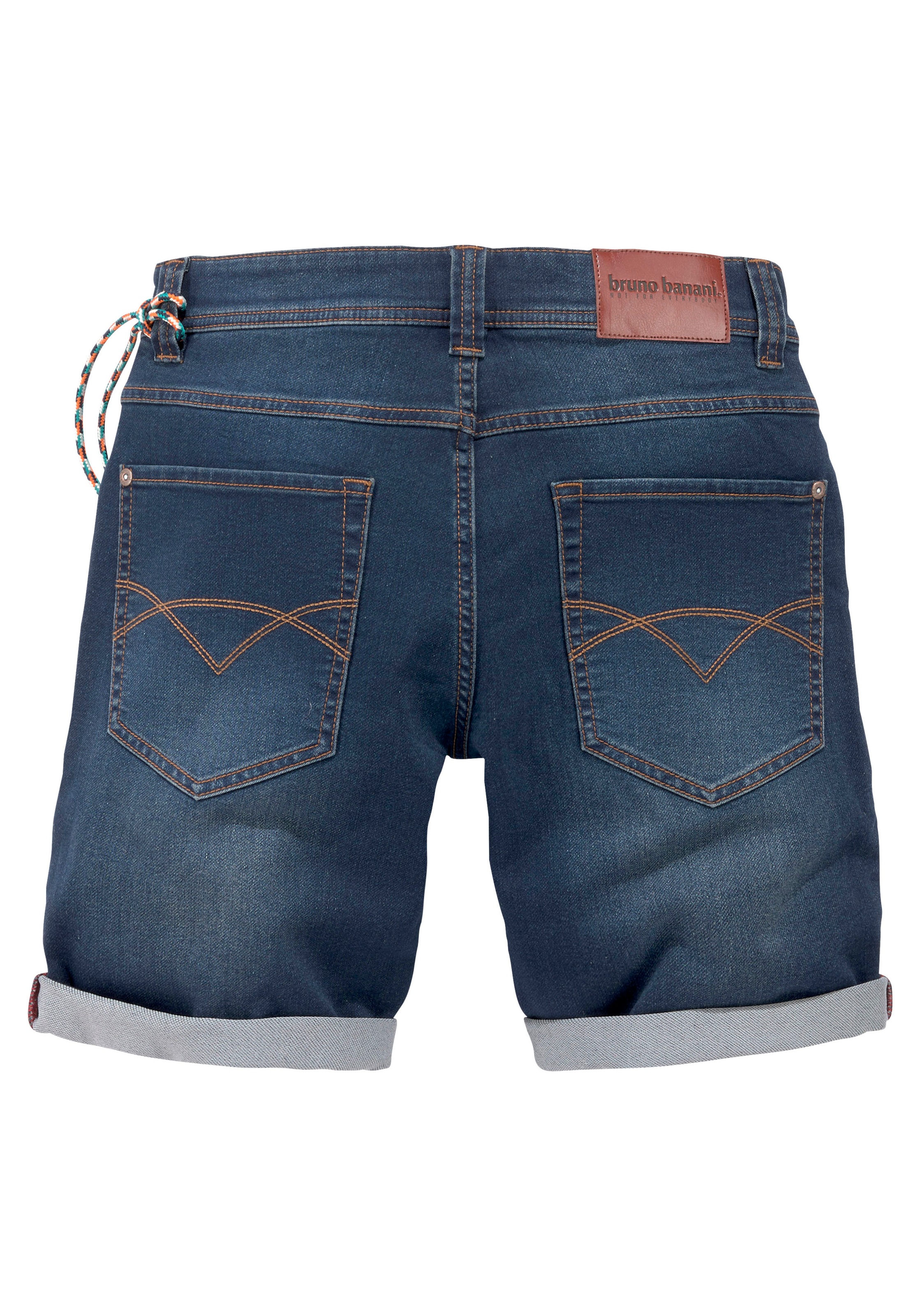 Bruno Banani Jeansshorts Set, mit Band, 2 Stk. tlg. bequemer Sitz,  gerade Beinform,  mit praktischen Taschen